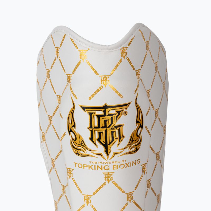 Protezioni per tibia e piede Top King Chain bianco/oro 6