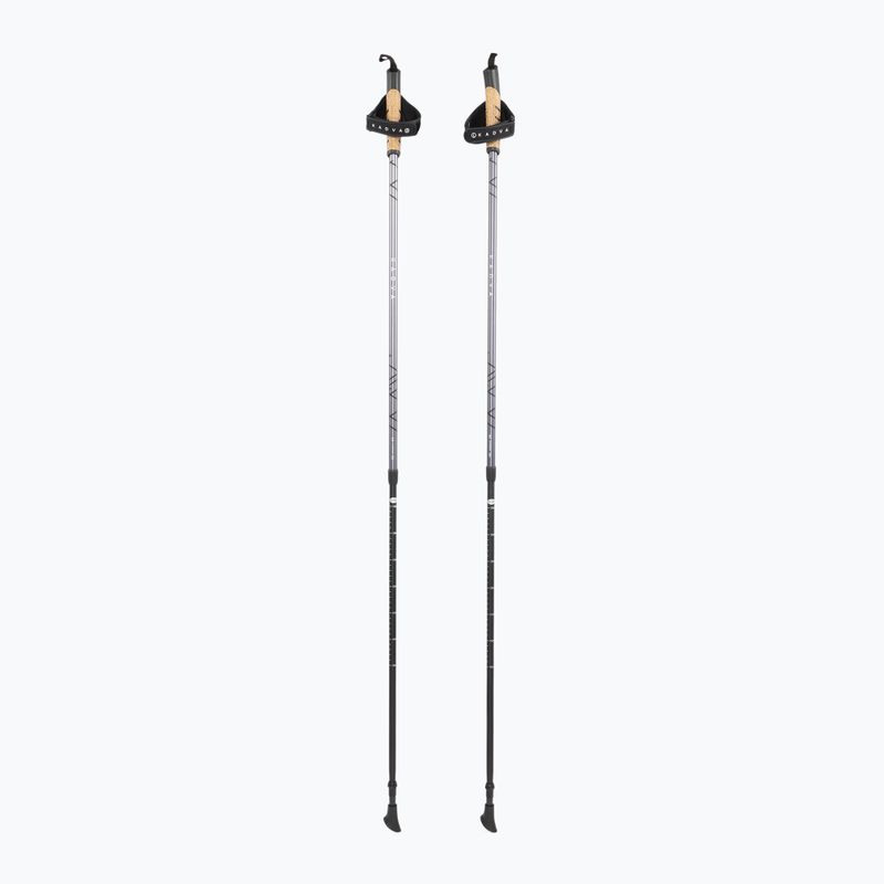 Bastoni da nordic walking KADVA Aruku regolabili neri 3