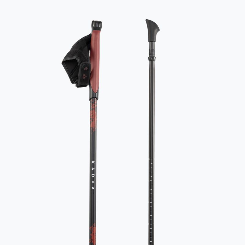 Bastoni da nordic walking KADVA Halna regolabili rossi 6