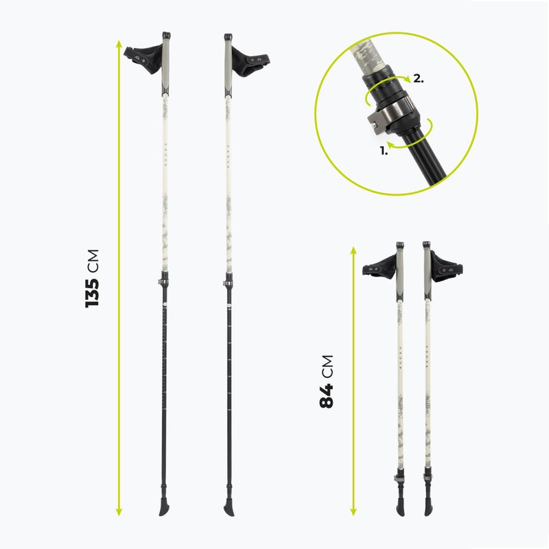 Bastoni da nordic walking KADVA Halna regolabili verdi 2