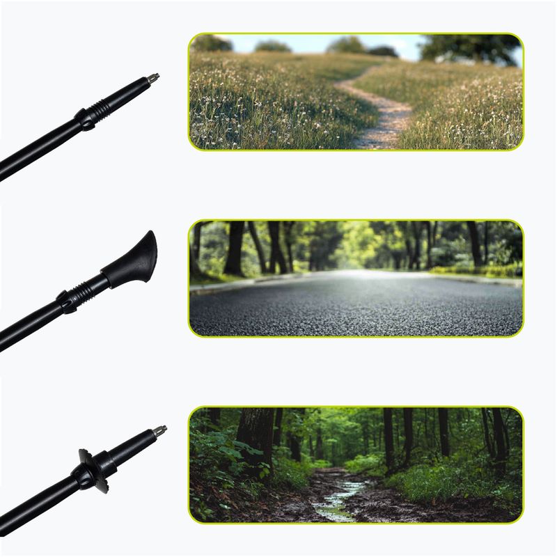 Kije nordic walking KADVA Raylan in carbonio grigio 7