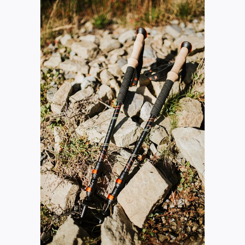 Bastoni da trekking KADVA Kibo regolabili arancioni 3