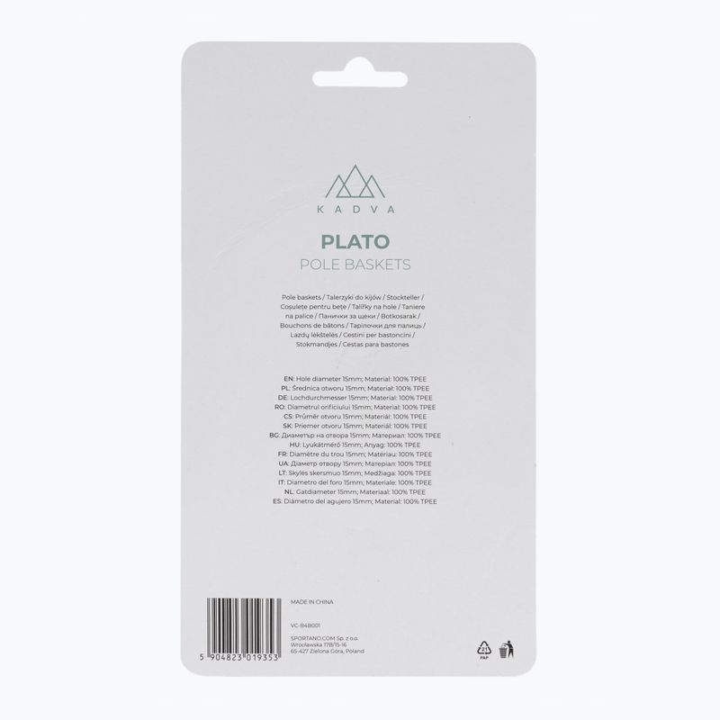 Piattini per bastoni KADVA Plato nero 4