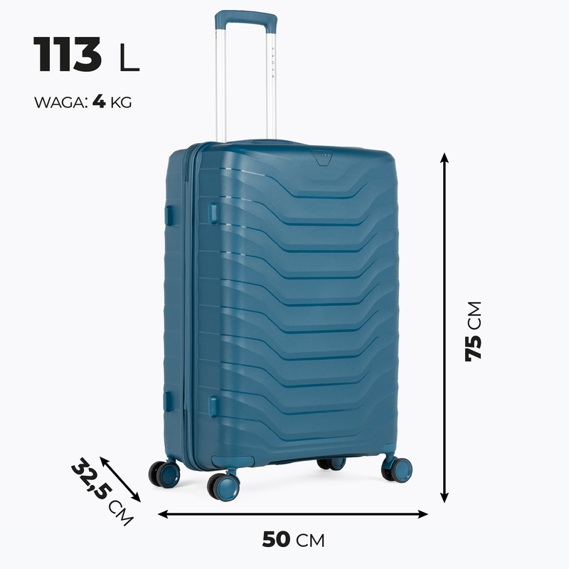 KADVA Valigia da viaggio Sancho 113 l blu 3