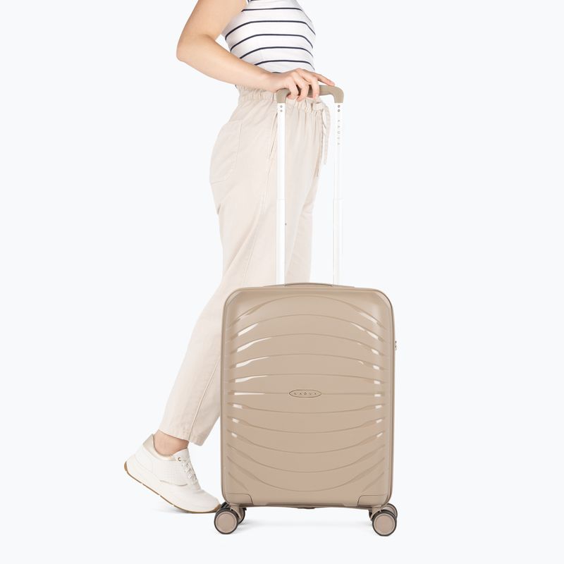 Valigia da viaggio a mano KADVA Brava 40 l beige 2