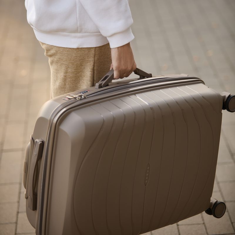 Valigia da viaggio grande KADVA Brava 115 l beige 16