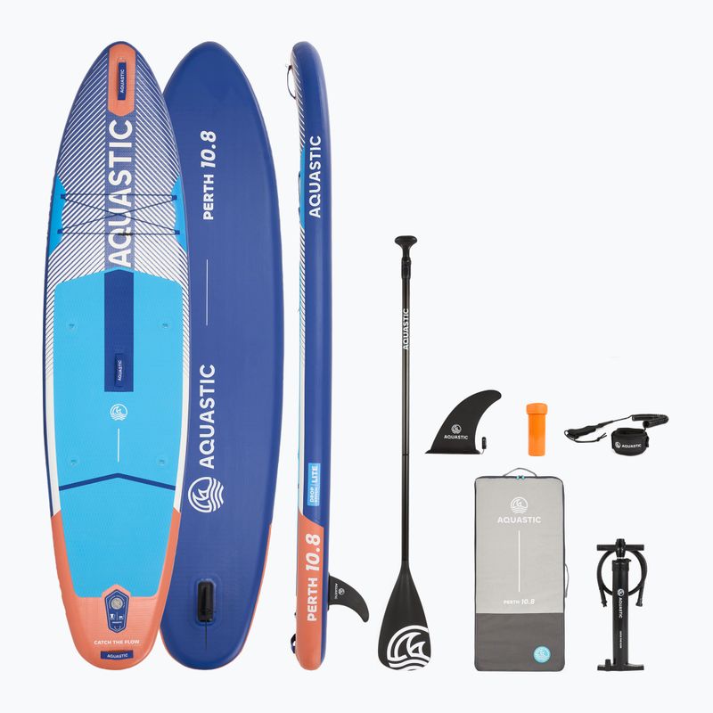 Set tavola SUP gonfiabile AQUASTIC Perth 10'8" all-round blue