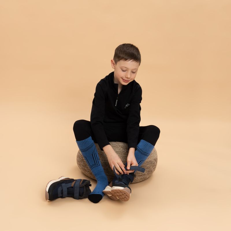 Calze da sci per bambini KADVA Skio Jrb blu 4