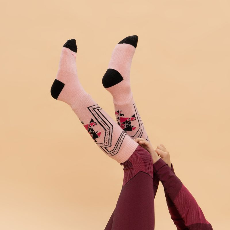 Calze da sci per bambini KADVA Skio Jrg rosa 3