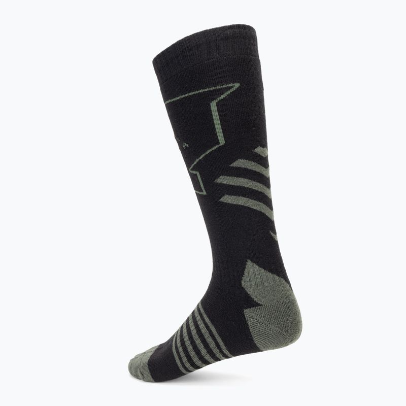 Calze da sci KADVA Skio nero/verde 2