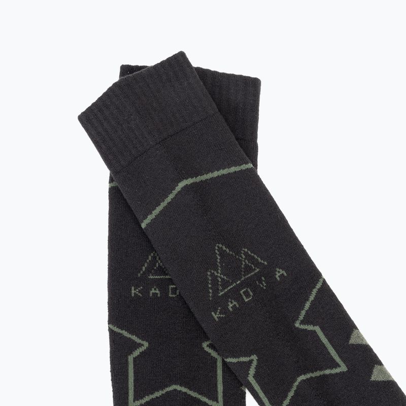 Calze da sci KADVA Skio nero/verde 4