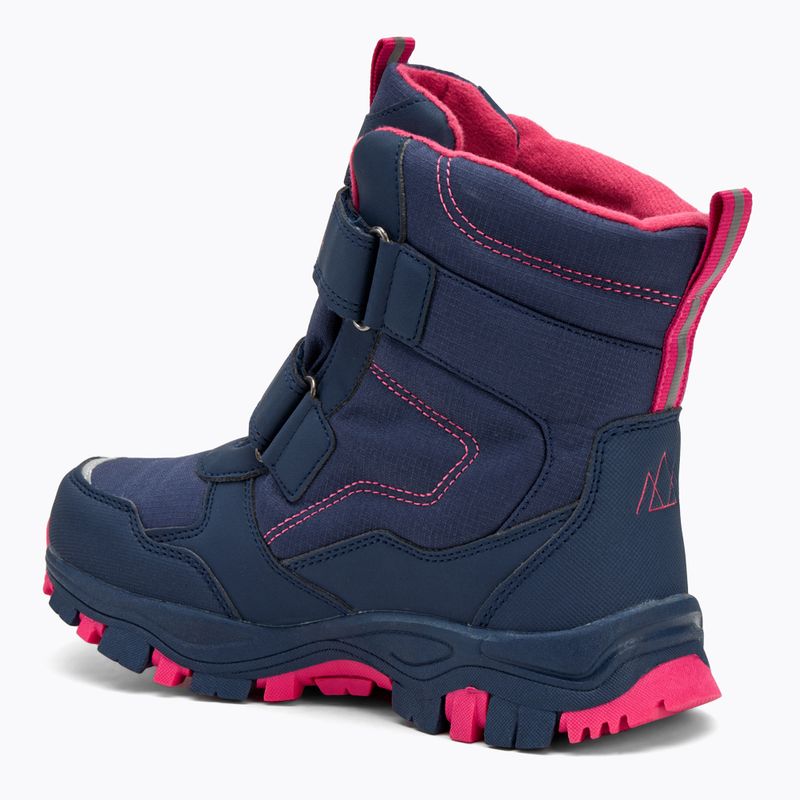 Stivali da neve per bambini KADVA Snowey Mid WaterProof blu/navy/fucsia 4