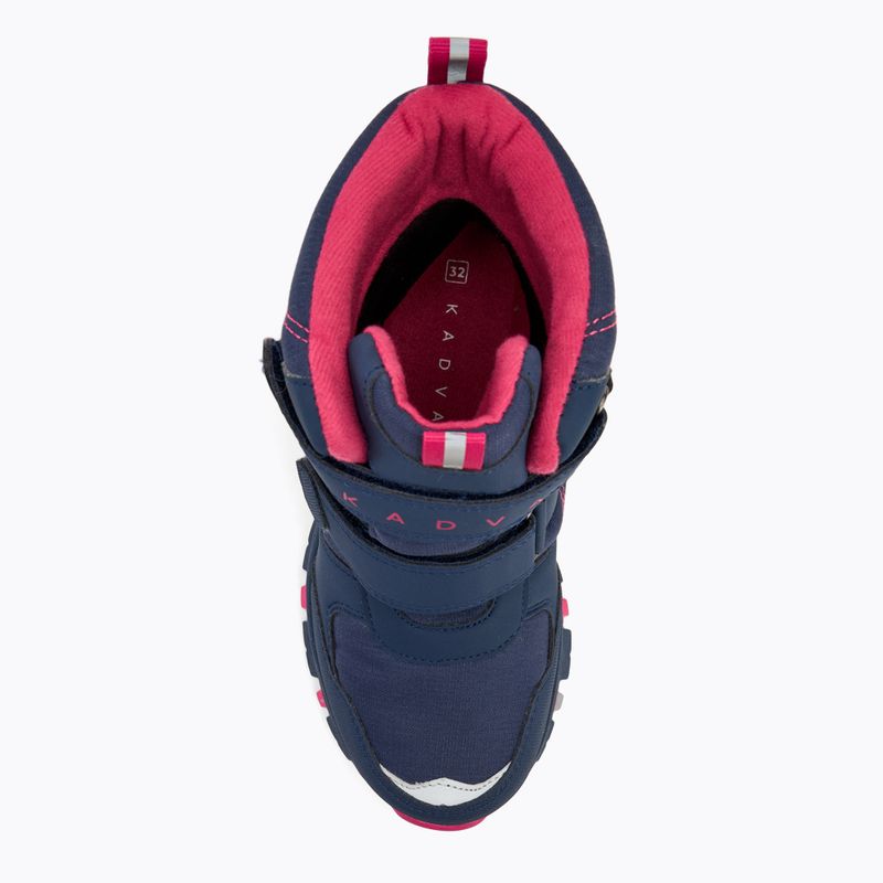 Stivali da neve per bambini KADVA Snowey Mid WaterProof blu/navy/fucsia 6