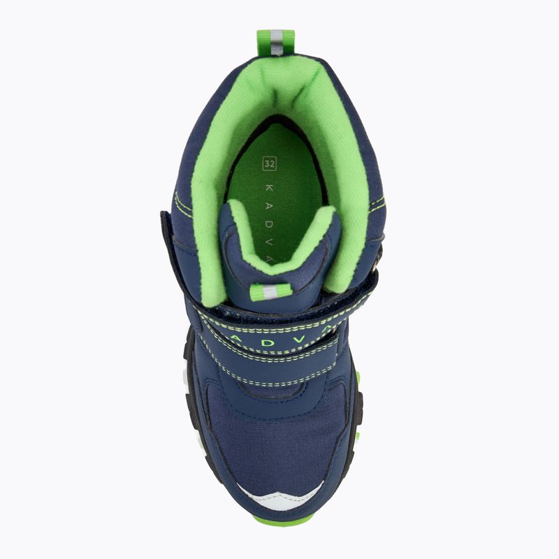 Stivali da neve per bambini KADVA Snowey Mid WaterProof blu/verde 6