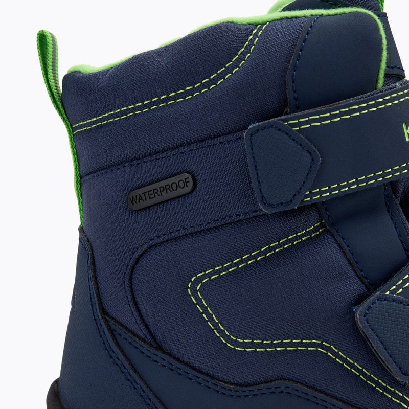 Stivali da neve per bambini KADVA Snowey Mid WaterProof blu/verde 9