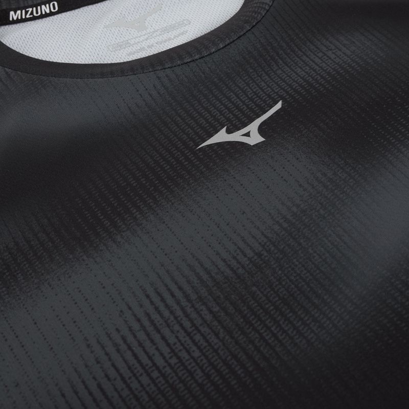 Maglietta da corsa da uomo Mizuno Core Graphic Tee nero 3