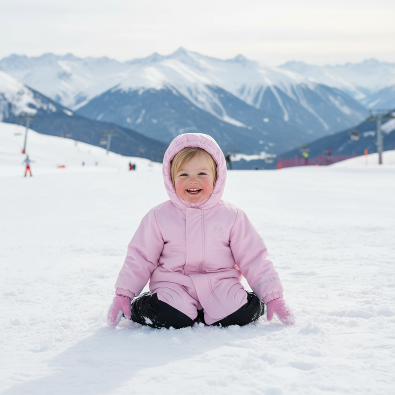 Tuta da sci KADVA Kiko Jrg per bambini rosa 6