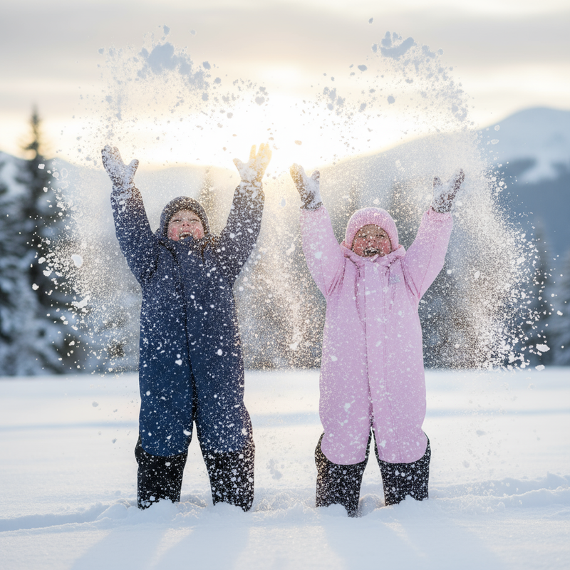 Tuta da sci KADVA Kiko Jrg per bambini rosa 9