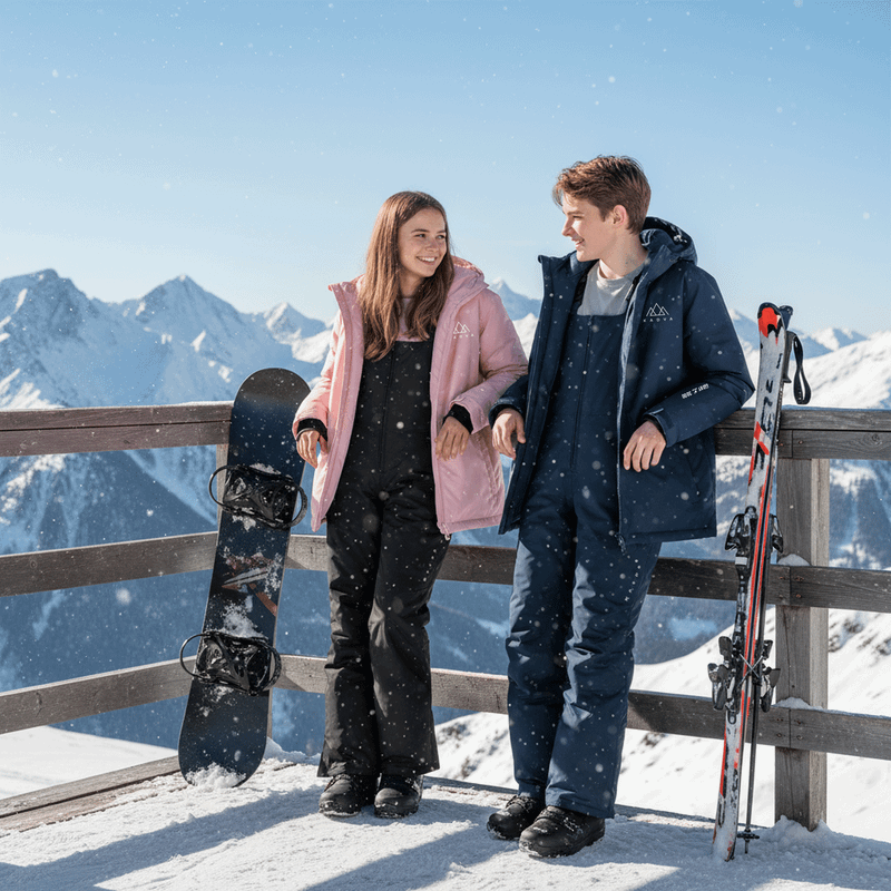 Pantaloni da sci per bambini KADVA Skiro Pants neri 7