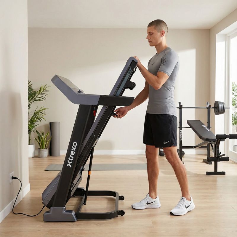 Tapis roulant elettrico XTREXO X450 nero 4