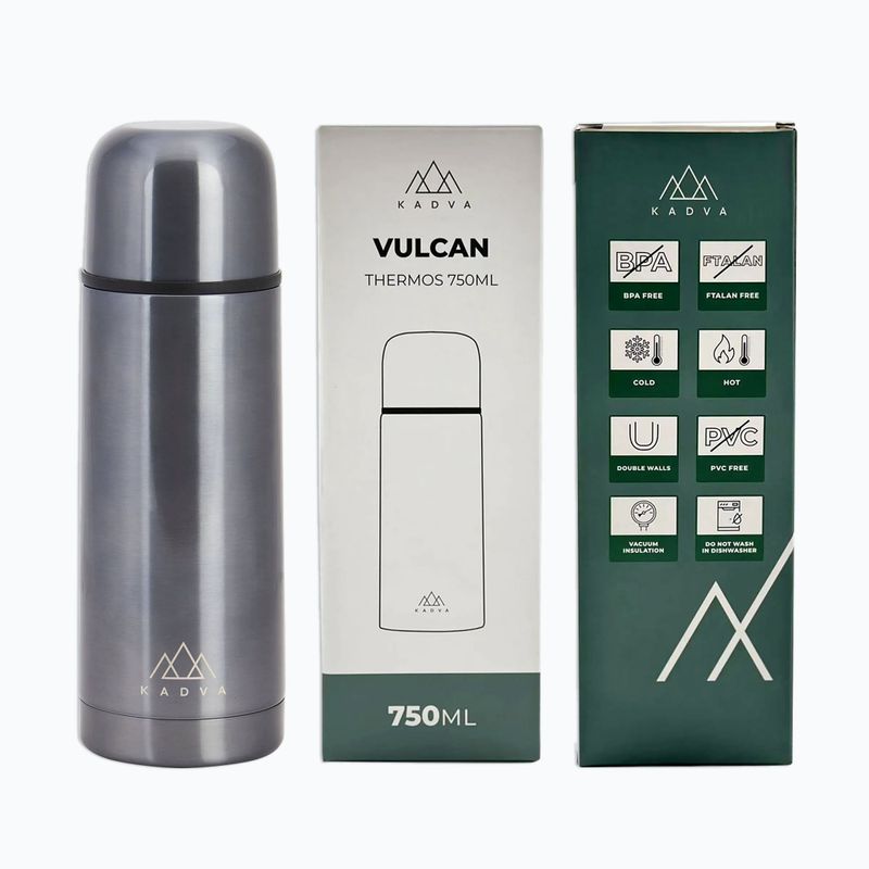 Termos KADVA Vulcan 750 ml argento 12