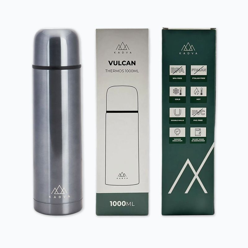 Termos KADVA Vulcan 1000 ml argento 12