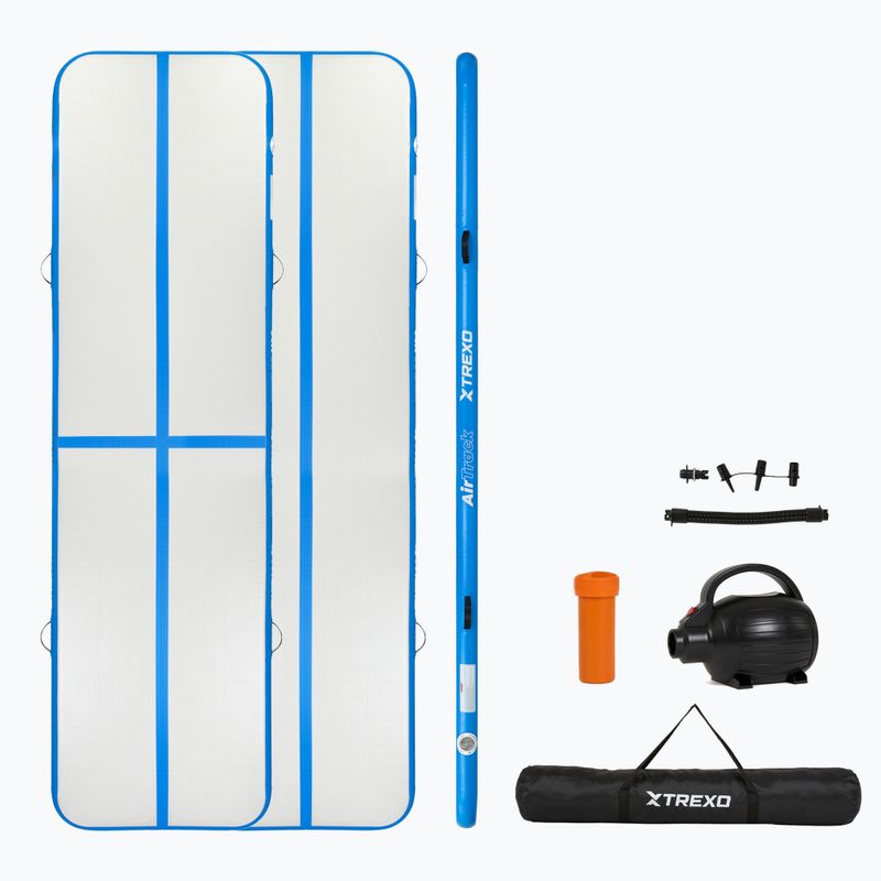 Percorso ginnico TREXO 400 x 10 cm bianco