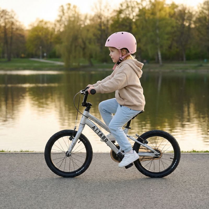 Bicicletta per bambini ATTABO EASE 16" 7,3 kg silver 4