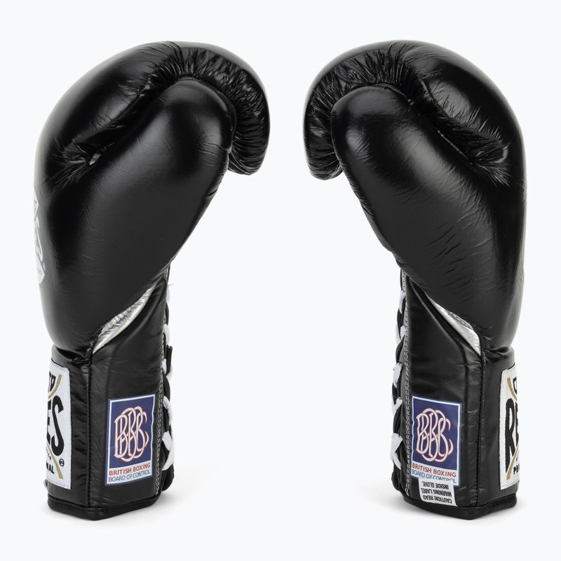 Guantoni da boxe Cleto Reyes Thumb in Cow Leather black/silver 4