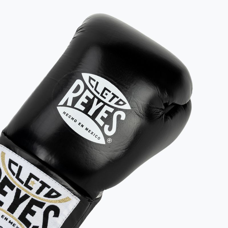 Guantoni da boxe Cleto Reyes Thumb in Cow Leather black/silver 5