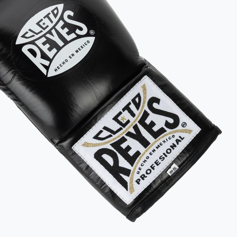 Guantoni da boxe Cleto Reyes Thumb in Cow Leather black/silver 6