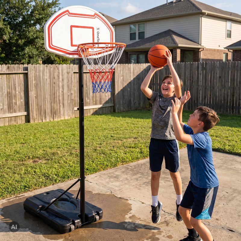 Canestro da basket per bambini OneTeam K01 with a black ball 4