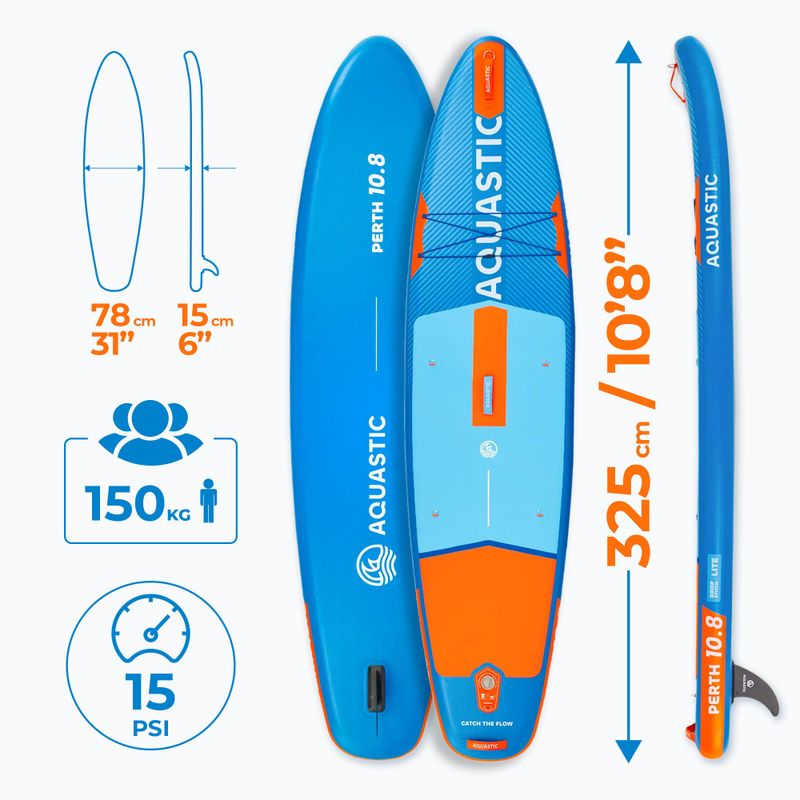 AQUASTIC Perth SUP board 10'8" blu 17