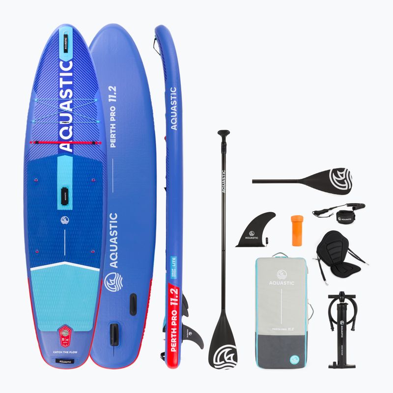Set tavola SUP gonfiabile AQUASTIC Perth Pro 11'2" all-round blue