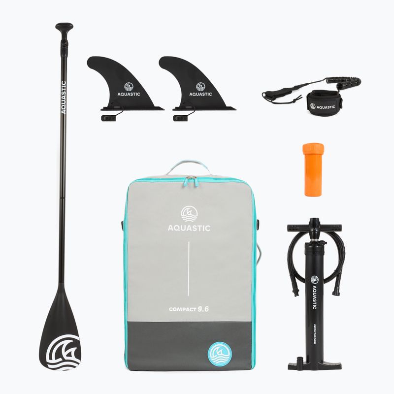 Set tavola SUP gonfiabile AQUASTIC Compact 9'6" pink 17
