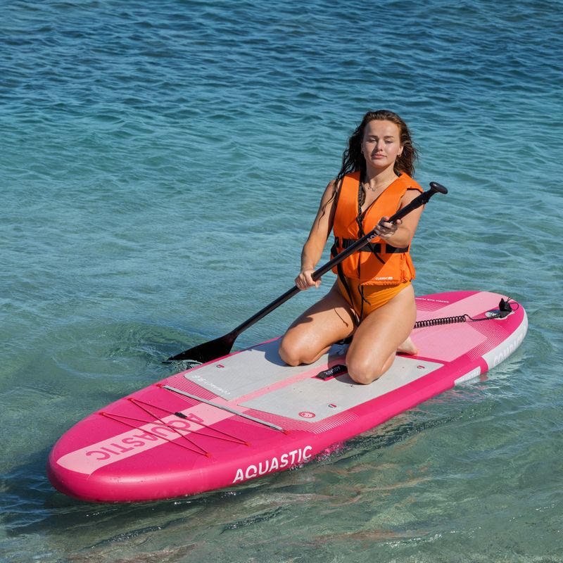 Set tavola SUP gonfiabile AQUASTIC Compact 9'6" pink 18