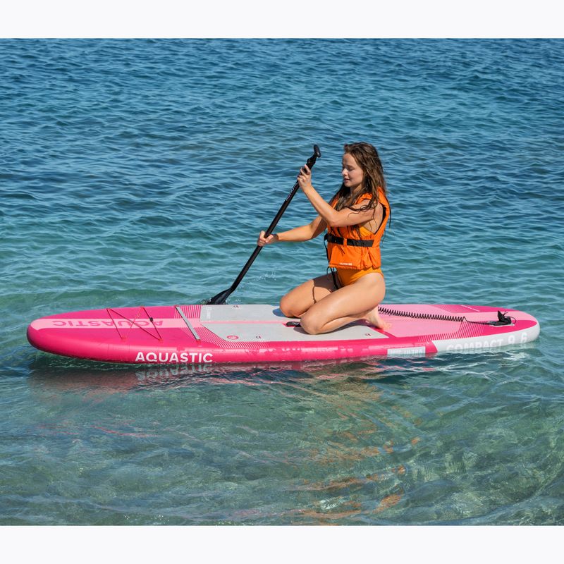 Set tavola SUP gonfiabile AQUASTIC Compact 9'6" pink 19