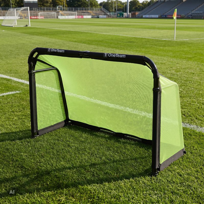 Porta da calcio OneTeam SWIFTGOAL 180 x 120 cm foldable black/green 4