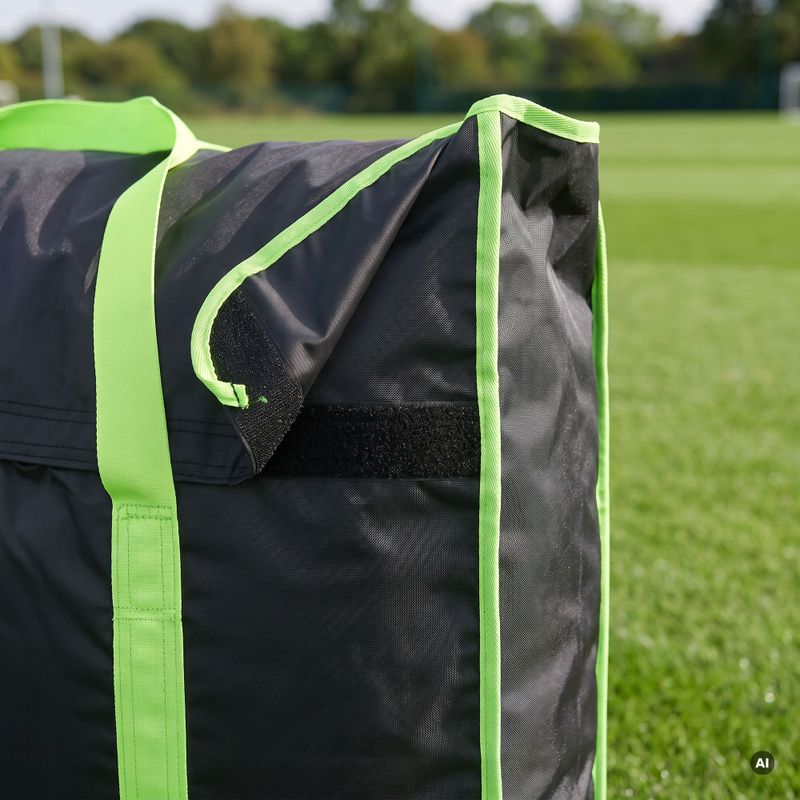 Borsa per il trasporto della porta OneTeam Swiftgoal 180 x 120 cm nero/verde 5