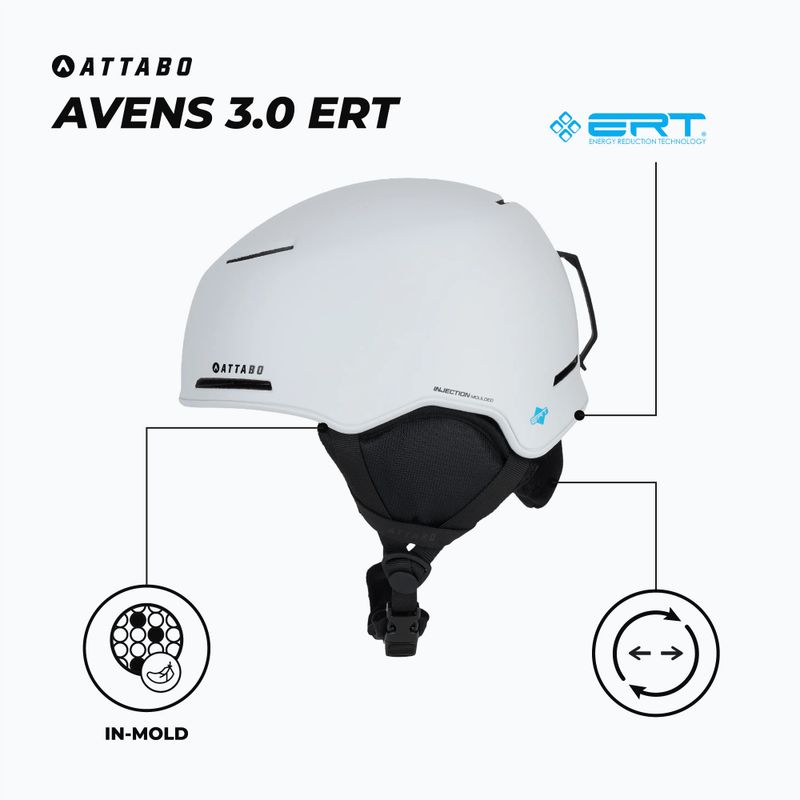 Casco da sci ATTABO Avens 3.0 ERT white 2