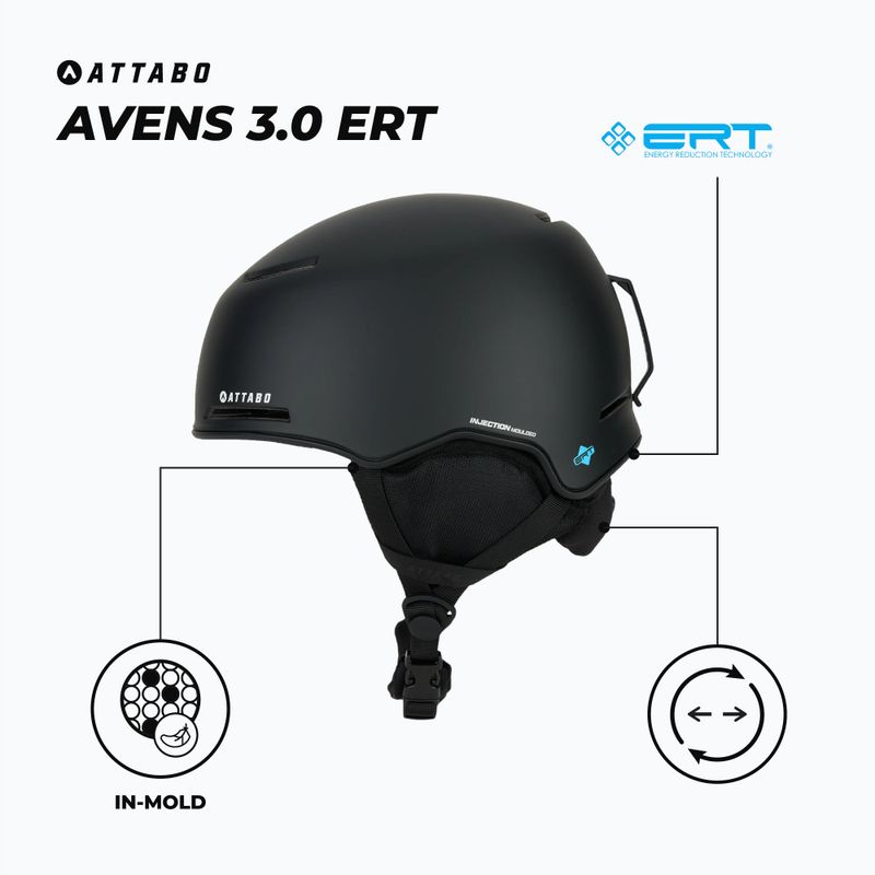 Casco da sci ATTABO Avens 3.0 ERT black 2
