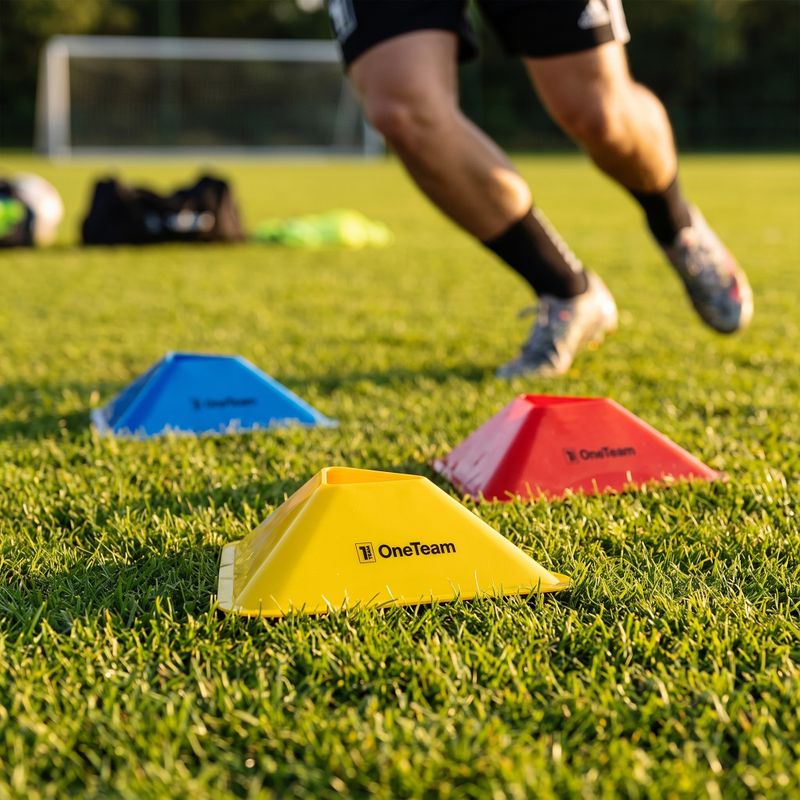 Coni da allenamento OneTeam TRFTB01 30 pezzi verdi 4
