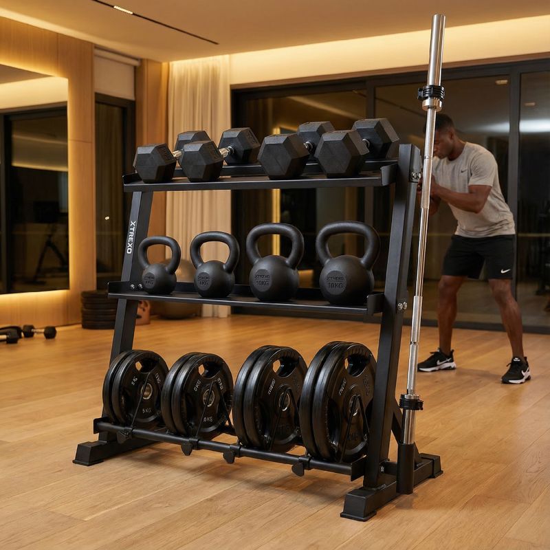 Supporto XTREXO Complex Gym Storage black 3