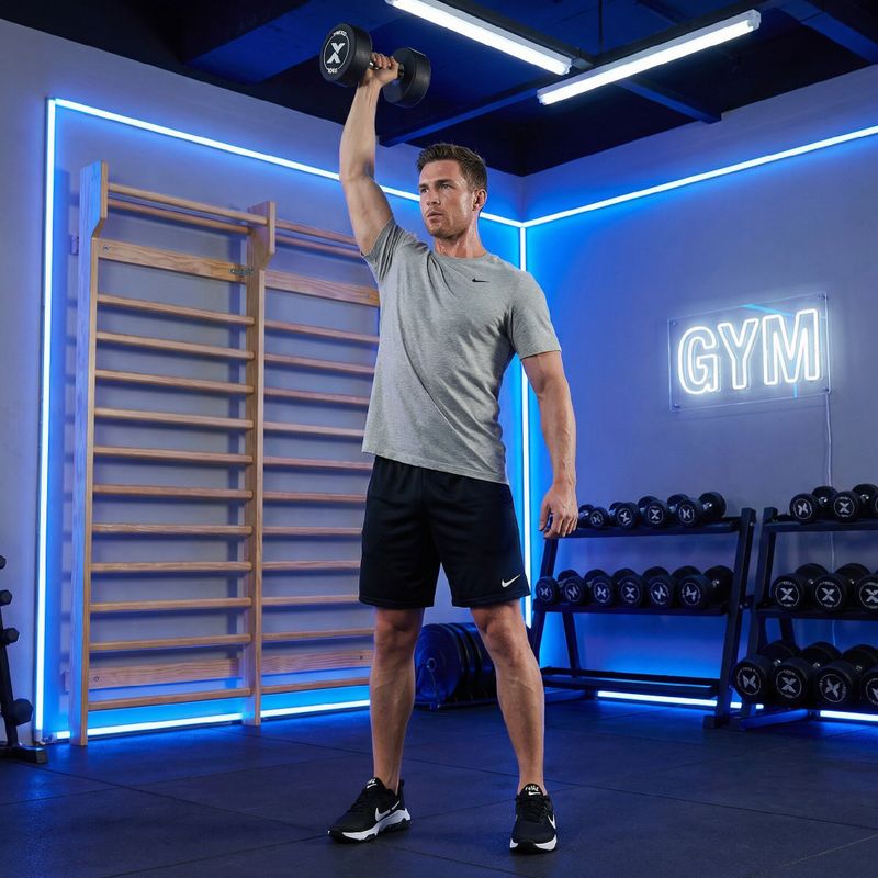 Manubrio in ghisa rivestito in gomma XTREXO Pro 10 kg black 6