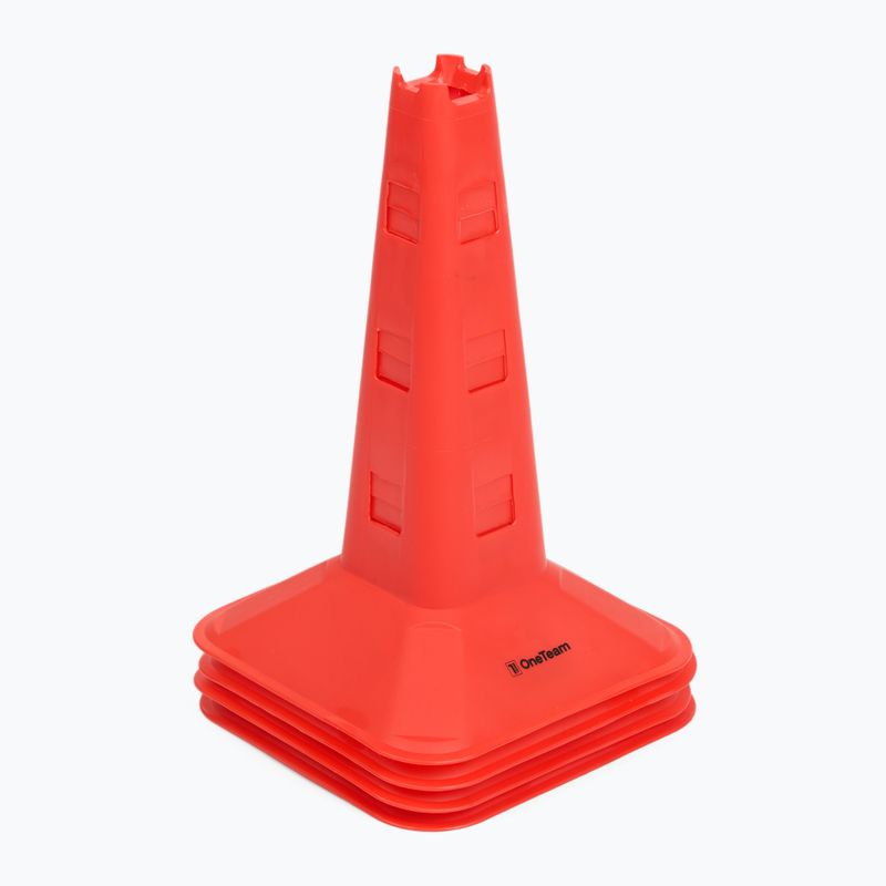 Zestaw pachołków OneTeam TRFTB03 HG4 4 sztuki czerwony 5