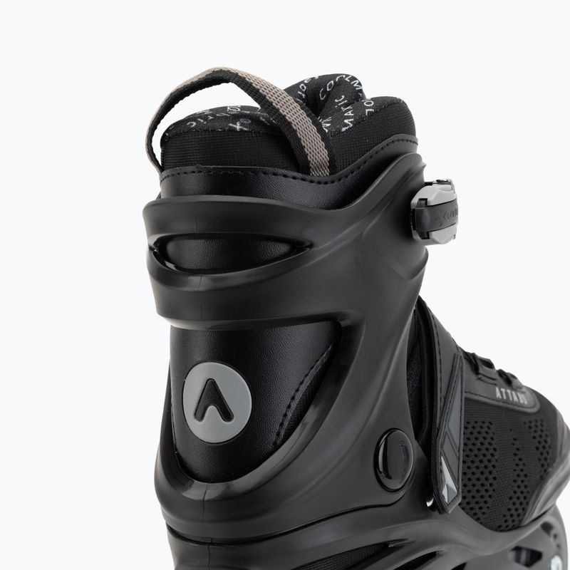 Pattini in linea da uomo ATTABO OneFoot Fitgo system black 11