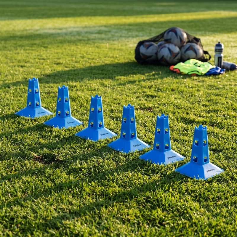 Palo da allenamento OneTeam TRFTB03 MD6 6 pezzi blu 4