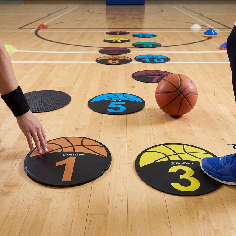 Marker per allenamento OneTeam TRF08 10 pcs BASKET black 2
