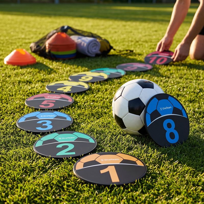 Znaczniki di allenamento OneTeam TRF08 10 pz. CALCIO 2