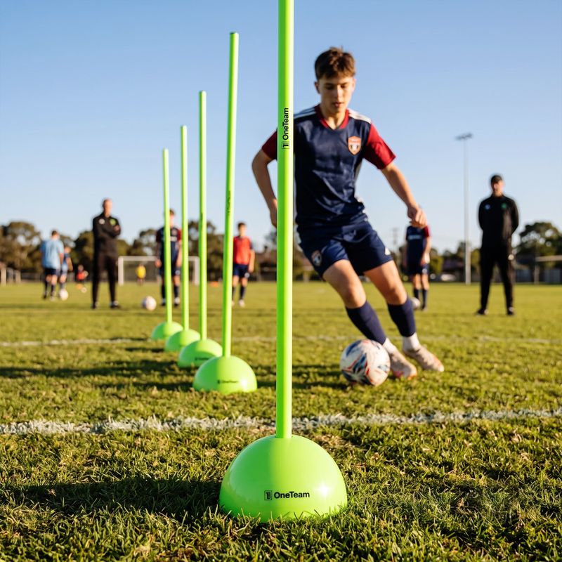 Asta da allenamento OneTeam TRF09 10 x 100 cm green 4